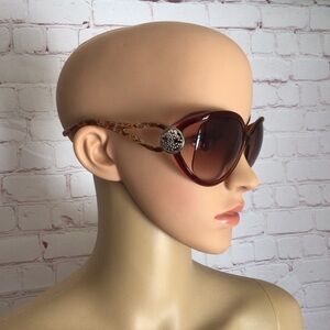 Brown Fashion Oversized Sunglasses